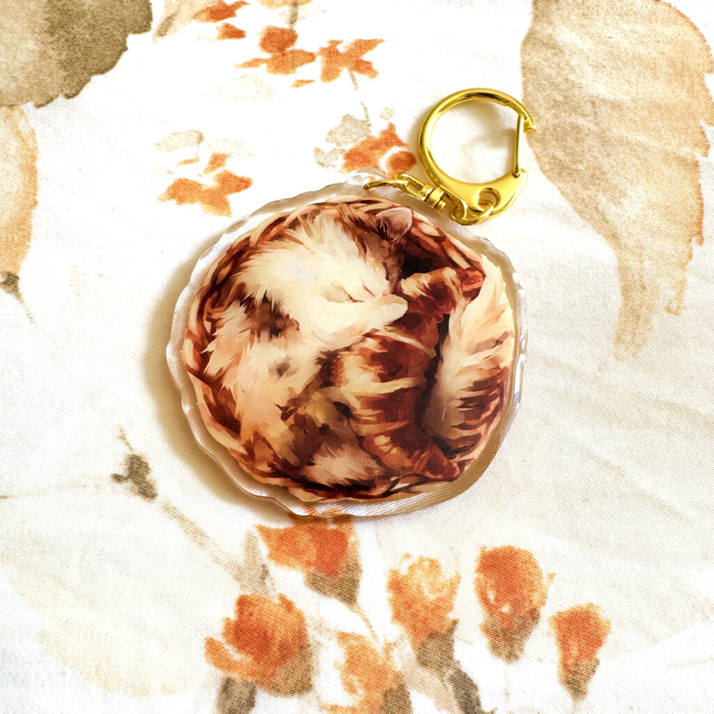 Keychain: Orange Cat
